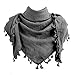 Explore Land Cotton Shemagh Tactical Desert Scarf Wrap (Charcoal Gray)