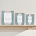 Barnyard Designs Rustic Wood Picture Frame – Farmhouse or Coastal Beach Distressed Wooden Photo Frame, White/Turquoise (5