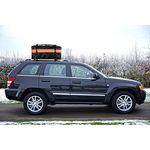BOLTLINK Car Roof Top Cargo Carrier Bag, Made with Waterproof Material, Easy Install for Most Car,Jeep, SUV with Racks - Thumbnail 4
