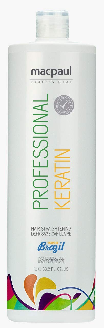 Macpaul Professional Keratin Treatment Hair 1L Volume Reducer Anti Frizz Home Care