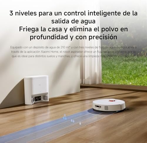 Aspirador Robótico H40, 10000Pa, navegação LDS, mapeamento inteligente, escova anti-emaranhados, esvaziamento automático, autonomia até 180 min, compatível com casa e controlo por voz.