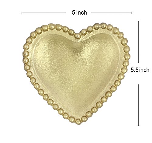 Handcrafted Trinket Dish Accessories Decorative Jewelry Dish Kitchen Dinning Serveware Accessories (Heart)