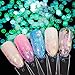 12 Boxes Holographic Iridescent Nail Sequins Mermaid Colorful Flakes Nail Art Sticker Glitter Make Up for Face Body Eyes