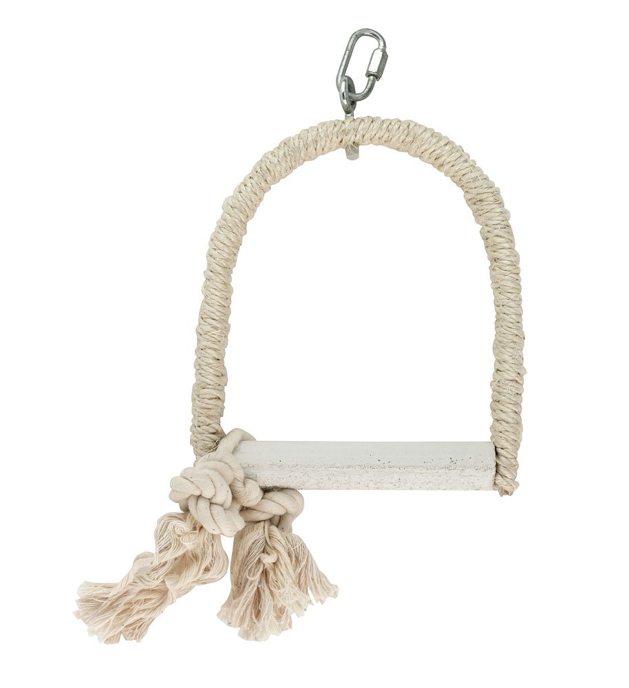 Kerbl Sisal Swing with Lime Perch, 12 x 16 x 2 cm
