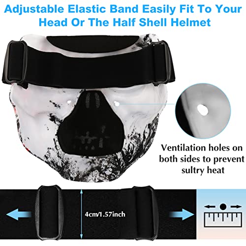 Half Mask Halloween Skull Full Face Mask Airsoft Paintball Hunting Goggle Halloween Sale Motorcycle Mask
