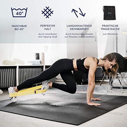 ZenOne-Sports-ZenLoops-Fabric-Fitnessbaender-aus-Stoff-5-Verschiedene-Staerken-Widerstandsbaender-fuer-Oberkoerper-Bein-Po-Training-rutschfest-inkl-Trainings-Guide-Tasche