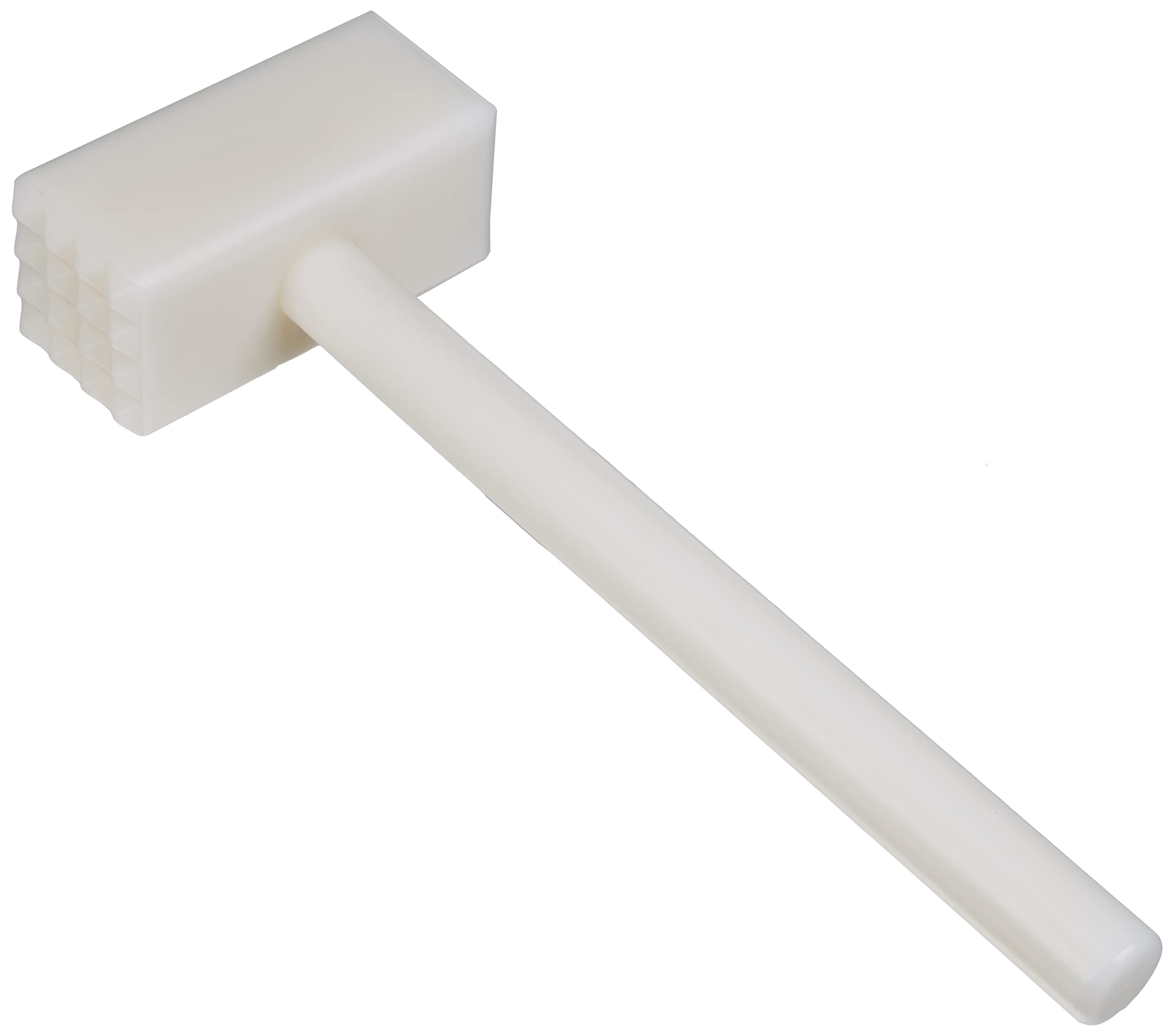 FMprofessional Meat Tenderiser Plastic Meat Hammer - Heavy Duty Tenderiser (Colour: White) Quantity: 1 Piece