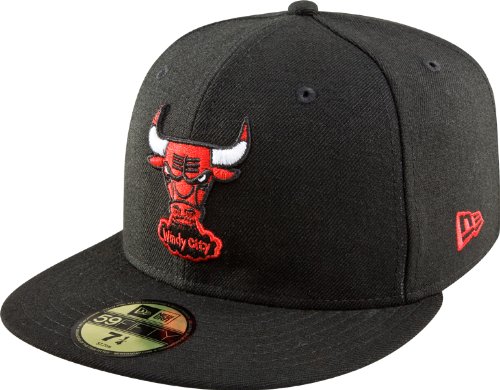 NBA Chicago Bulls Hardwood Classics Basic 59Fifty Cap, Black, 7 3/4