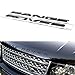 Matte Black Finish Hood/Tailgate 3D Letter Stickers For Range Rover, Range Rover Sport, Evoque, etc, 3D Alloy Metal 10-Letter Set
