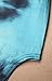 Bigyonger Women's Tie Dye Dress Vintage Short Sleeve Bodycon Cheongsam Dress