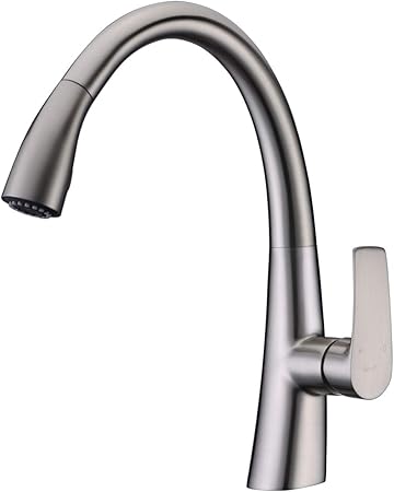 Pull Down Kitchen Faucet With Sprayer Sontiy Utility Single Hole