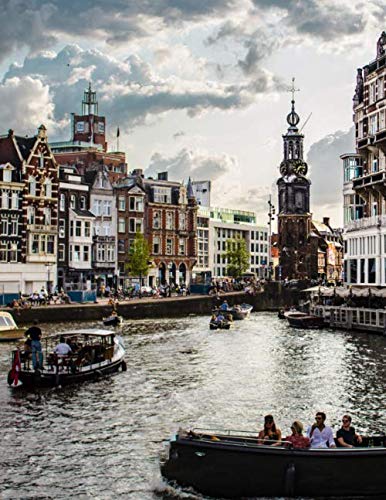 Notebook: Amsterdam Holland Netherlands Dutch Travel Blogger Rotterdam Nederland Windmill by Wild Pages Press