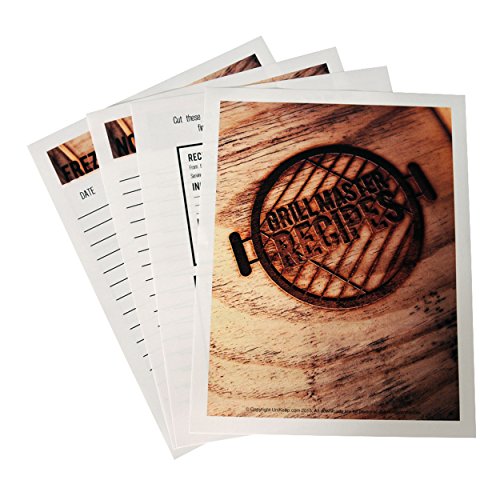 Grill Master Recipe Binder - Wood Burn