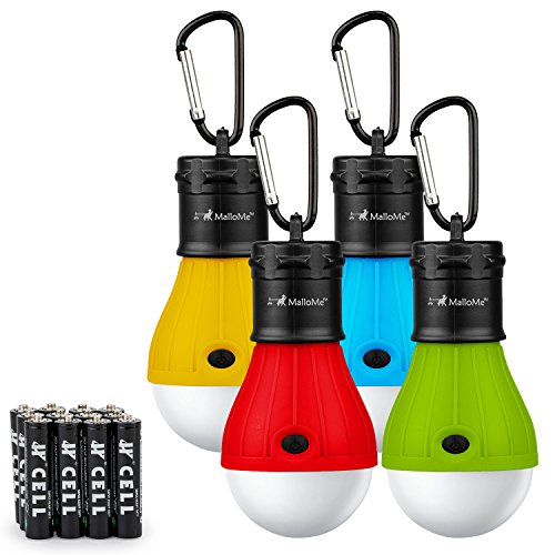 Camping tent lantern bulb lights - 4 pack multi color -…