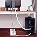 Cable Bundler Organizer Flexible & Expandable Cable Management Sleeve Coiled Tube Cable Collector- Dia. 0.87 Inch 9.5 Foot Length Black