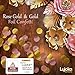 Lujoka Rose Gold Balloons - Foil & Latex Premium Balloon Set with Confetti 24 Pcs - 18 & 12 inches, 3 Styles + 3 Ribbons - Ideal for Weddings, Birthdays Supplies, Bridal Shower, Engagement Party