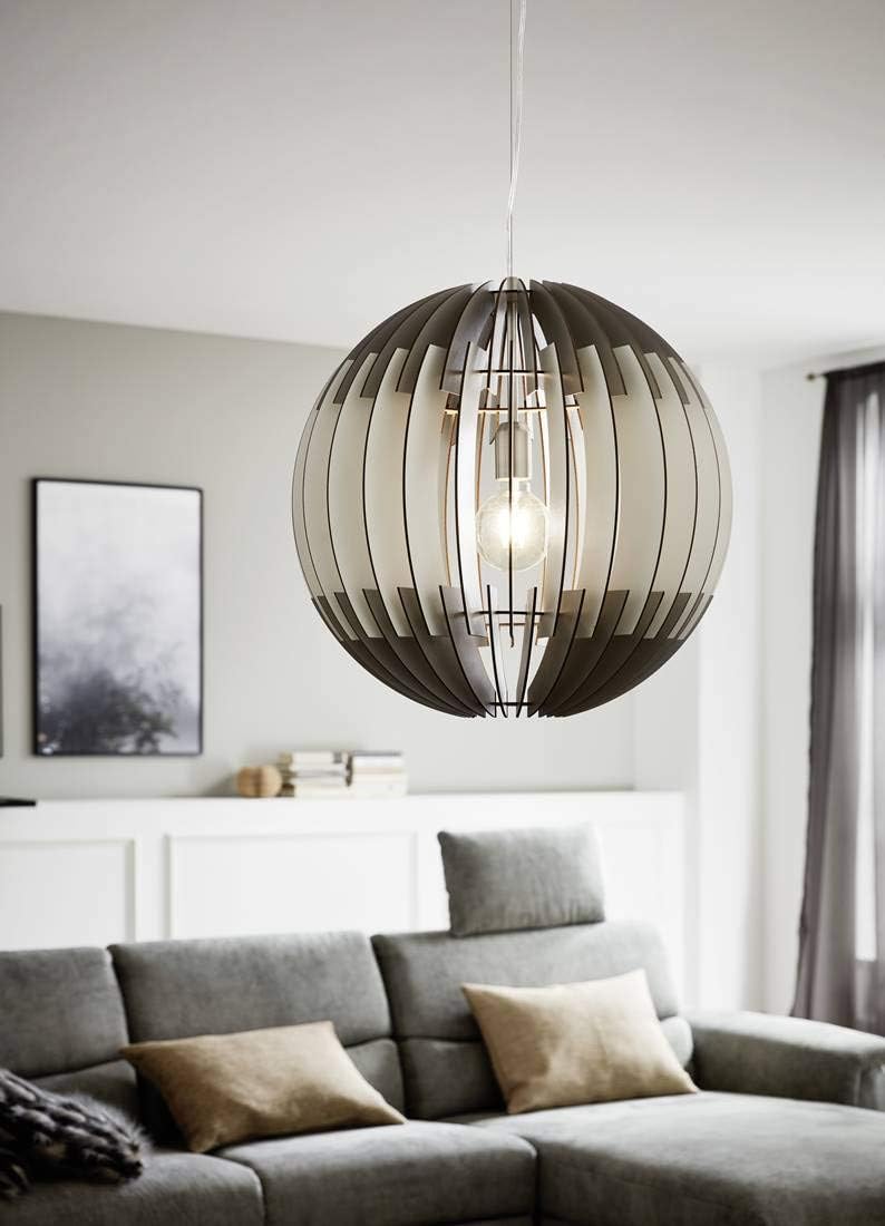 EGLO OLMERO Pendant Light Steel 60 W Matt Nickel, Matte Nickel - Image 3