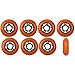 Player's Choice OUTDOOR Inline Skate Wheels ASPHALT Formula 80MM 89a ORANGE x8
