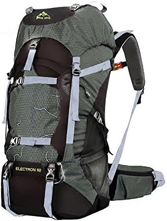 Men and women outdoor mountaineering bags 60L backpack sports bag (dark green, 60L)