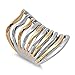 STR-0354 Stainless Steel Two-Toned Split Design Ring