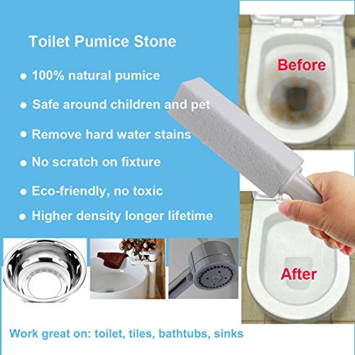 Pumice Stone Toilet Bowl Cleaner with Extra Long Handle Pumice Stone
