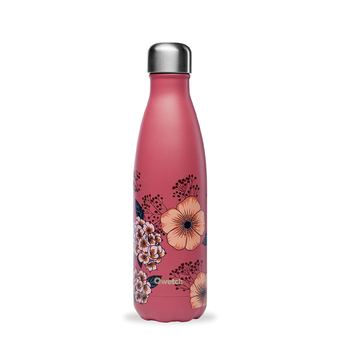 Qwetch - Insulated Originals Bottle - Anemone 500 ml - Stainless Steel Water Bottle - 24h Cold and 12h Hot - Leakproof, BPA Free & Reusable for Sports & Travel