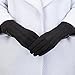 GLOUE Women's Touch Screen Gloves Texting Suede Leather Warm Winter Feast Gloves Driving riding outdoor and indoor fashion gloves (Black)