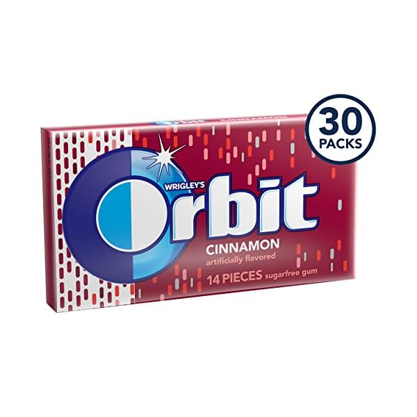Orbit Cinnamon Sugarfree Gum, 3 FourteenPiece Packages (Pack of 10