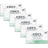 Kirk's Castile Bar Soap, Aloe Vera - Clinically Tested, Safe for Sensitive Skin with Coconut Oil, Vegan and Non-GMO - 4 oz Bars, 6 Pack