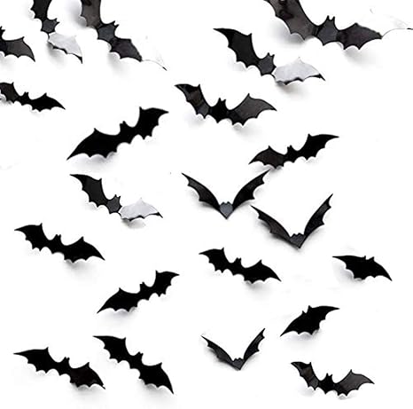 Amazon ハロウィン 飾り コウモリ ステッカー 24枚セット 立体 取り外し可能 ウォールステッカー 3d インテリア Diy 窓飾り お部屋飾り 学園祭 お化け 店舗 屋敷仮装パーティ装飾 コスプレ ウォールステッカー オンライン通販