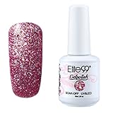 Elite99 Soak-Off UV LED Gel Polish Nail Art Manicure Lacquer Glitter Cashmere Rose 598 15ml