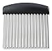 triangle Crinkle Cutter - Ultra-Sharp Stainless Steel - Creates Julienne Strips, Waffle Cuts & Fancy Wavy Edges - GreenGrip Handle - Dishwasher Safe