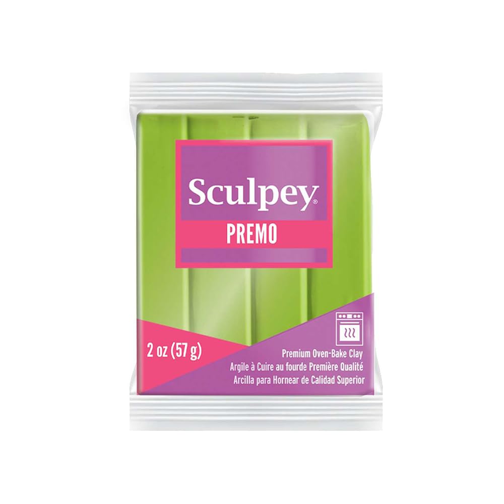 Sculpey Premo Pate Polymère, Green Pearl, 2 oz