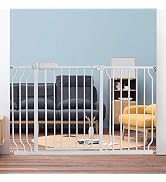 thumbnail image 2 of Extra Wide Baby Gate 48-53 Inch - Auto Close, Pressure Mounted For Stairs, Hallways, Pets & Kids (Black) 2 of 14