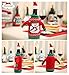 ZKLKLO Christmas Wine Bottle Covers Christmas Wine Bottle Gift Wrap Knitted Wine Sweaters Cover Bag-Set of 6