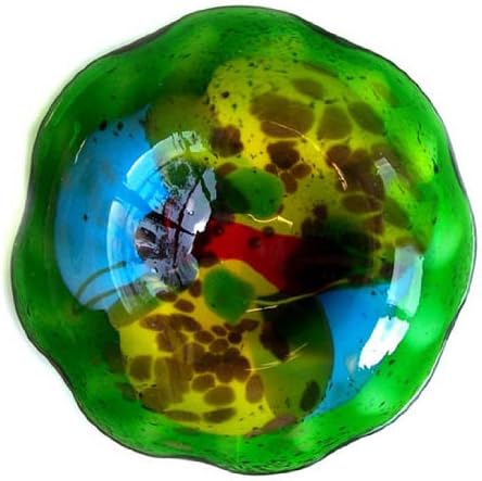 Murano Art Glass Vase Plate "Color Swirl" A42