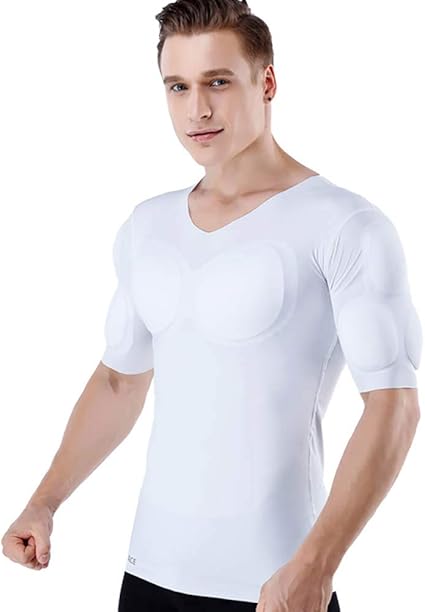 muscle white shirt