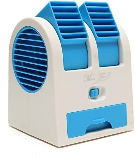 VDNSI™ Mini Fan & Portable Dual Bladeless Small Air Conditioner Water Air Cooler Powered by USB