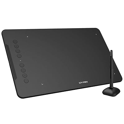 XP-PEN Deco 01 V2 Graphics Tablet 10x6.25 Inch Drawing Tablet 8192 Levels Pressure Battery-Free Pen with Tilt Function Android/Chromebook Supported Online Teaching Tablet