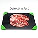 Fast Defrosting Tray, Yubobo Rapid Thaw Defrosting Tray Meat Magical Plate,The Natural And Fast Way To Thawing Frozen Food, Without Electricity, Microwave Or Other Tools (Green Legs)