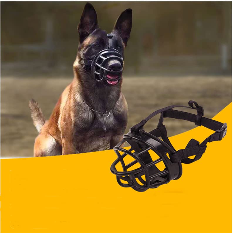 Photo 1 of Pitbull Muzzles Anti-Biting Dog Basket for Large Medium Dog Adjustable Dog Muzzle Westie Springer Spaniel Breathable Training Muzzle for Chewing Drinking Bark Outdoor Long Snout Active Dog Basket