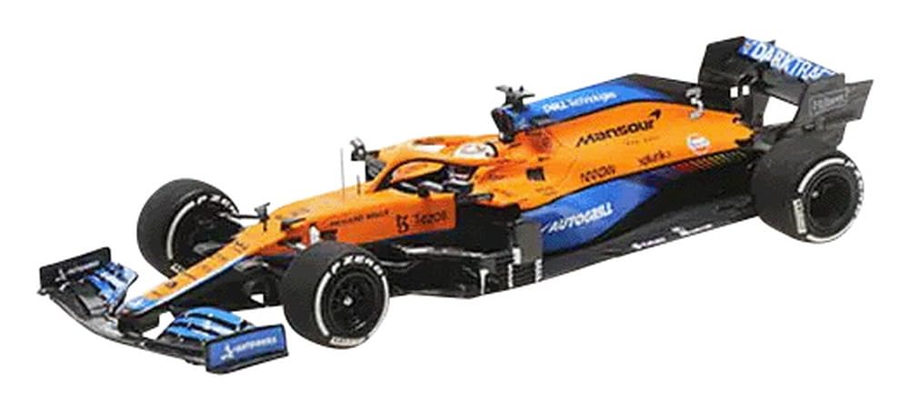 Minichamps 537215103 1:43 Mclaren F1 Team MCL35M-Daniel Ricciardo-French GP 2021 Collectible Miniature Car, Multicoloured