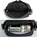 Zicac Men's Small Vintage Multipurpose Canvas Shoulder Bag Messenger Bag Purse Crossbody Shoulder Bag Crossbody Bags(Black)