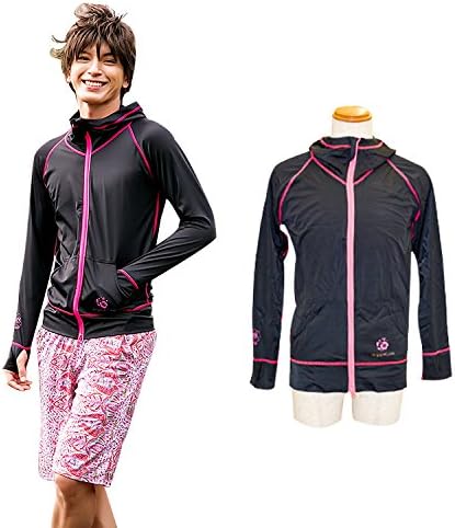 Amazon Co Jp ラッシュガード 水着 パーカー メンズ 体型カバー 長袖 フリル Uvパーカー 男性 水着 ラッシュパーカー 指穴付き ジップアップ 大きいサイズ 3l おしゃれ シンプル 黒 白 速乾 Upf50 紫外線 日焼け防止 ゆうパケット 服 ファッション小物