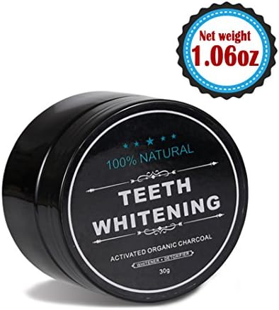 Teeth Whitening Charcoal Powder( 1.06oz)- Natural Activated Charcoal Powder Teeth Whitener of Organic Coconut Shells with Spearmint Flavor for Healthy Cleaner Whiter Teeth-Recapture Your Smile