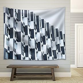 Contemporary Architecture - Fabric Wall Tapestry Home Decor - 51x60 inches