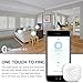 Nut3 Smart Key Finder Bluetooth WiFi Tracker GPS Locator Wallet Phone Key Anti-Lost Bidirectional Alarm Reminder (1 Pack, White)