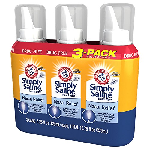 Simply Saline Adult Nasal Mist, Original, Giant Size, 4.25 Oz Pack of 3 - //coolthings.us