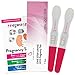 PREGMATE 8 Ovulation (LH) Plus 2 Pregnancy (HCG) Midstream Tests Sticks Strips Combo Predictor Kit (8 LH + 2 HCG)