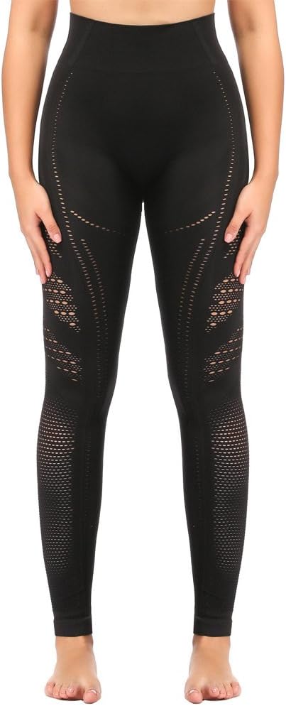 SEKERMAET Yoga Leggings High Waist, Gym Workout Tights Athletic Pants Running for Women Compression